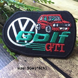 VolksWagen ตัวรีดติดเสื้อ อาร์มรีด อาร์มปัก ตกแต่งเสื้อผ้า หมวก กระเป๋า แจ๊คเก็ตยีนส์ Racing Embroidered Iron on Patch 3