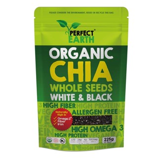 Organic Chia Whole Seeds White &amp; Black