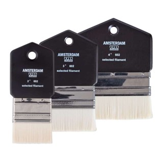 Amsterdam paddle brush I พู่กันแปรง 2 และ 3 นิ้ว