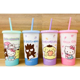 แก้วน้ำเรืองแสง Sanrio Characters พร้อมส่ง #7-11 #เซเว่น #Allcafe #Sanrio #แก้วน้ำsanrio