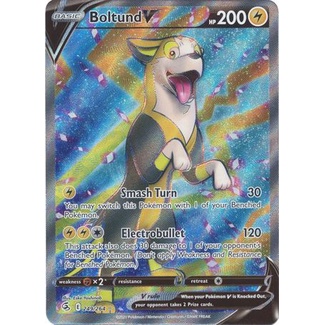 Pokemon TCG Card Boltund V SS Fusion Strike 249/264 Full Art