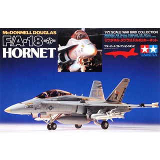 Tamiya โมเดลเครื่องบินรบ 60702 1/72 US Army F/A-18 Bumblebee