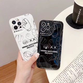 ✨ส่งเชือกเส้นเล็ก✨เคสไอโฟน14 Pro Max 13 12 11 เคส for iPhone 14พลัส การ์ตูน ถุงลมนิรภัย พกง่ายๆ การป้องกันการตก Case