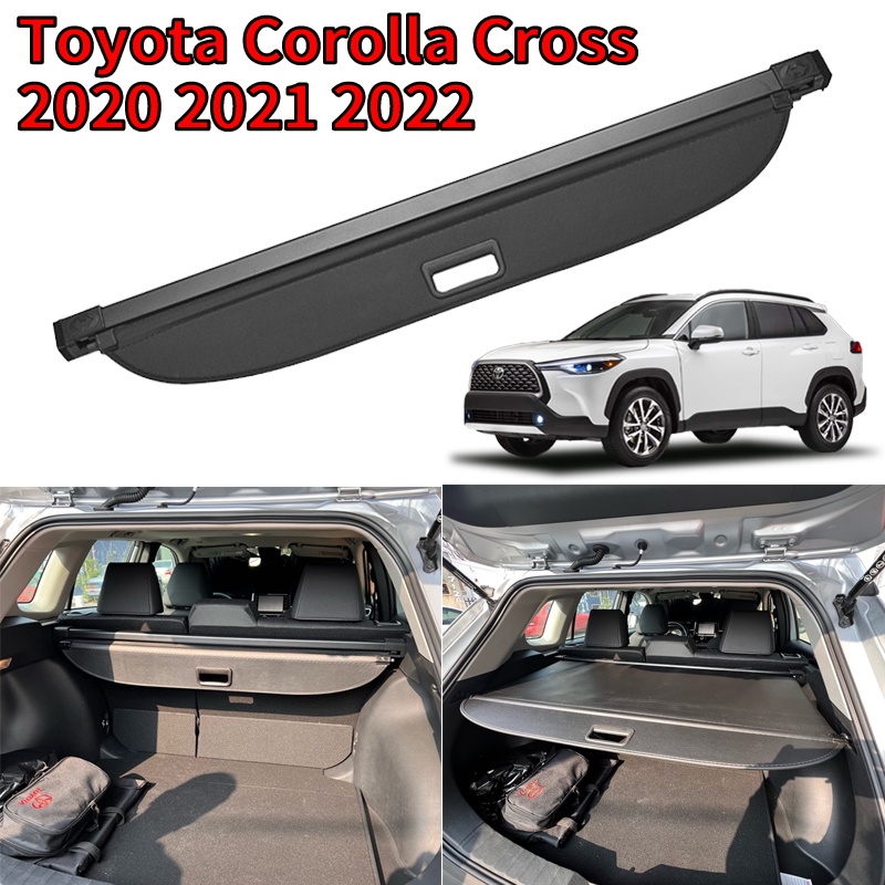 ม่านหลังรถ สำหรับ Toyota Corolla Cross 2020 2021 2022 ม่านบังสัมภาระ แผ่นกั้นห้องสัมภาระท้ายรถ car t