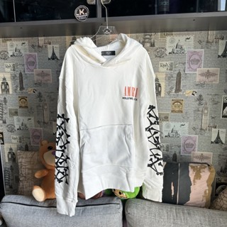 Amiri Hollywood CA Hoodie ฮู้ด เสื้อฮู้ด สีขาว