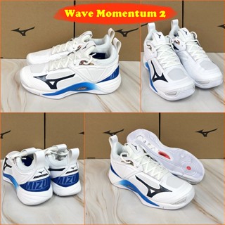 Mizuno Wave Momentum 2 สุดยอดรองเท้าอินดอร์ หรูหรา สีสวย พื้นหนา นุ่มใส่สบายเท้า เบา น่าใช้ V1GA211200