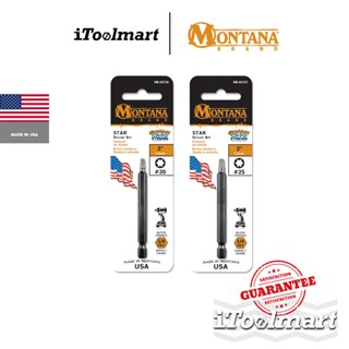 MONTANA ดอกไขควงหัวดาว Torx ยาว 7.6 cm เบอร์ T20 , T25