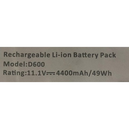 BATTERY DELL D600 สำหรับ Latitude D500, D505, D510, D520, D600, D610 / Inspiron 500m, 600m / Precision M20 Series