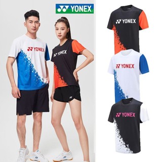 Yonex ใหม่ เสื้อกีฬาแบดมินตัน ระบายอากาศ แฟชั่นฤดูใบไม้ร่วง สําหรับผู้ชายและผู้หญิง