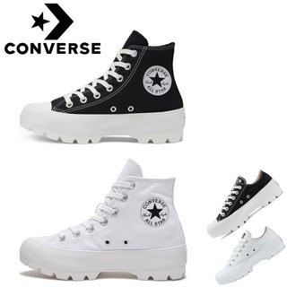 รองเท้า converse allstar chuck 70 Black and white high top รองเท้าบาสเก็ตบอลสำหรับบุรุษและสตรี รองเท้าผ้าใบ