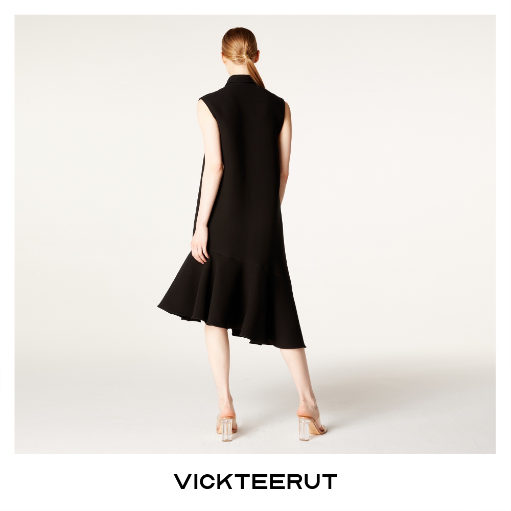 VICKTEERUT Re-Edition Sleeveless Shirt Collar Dress เดรสแขนกุด ปกเชิ้ต — صورة 5