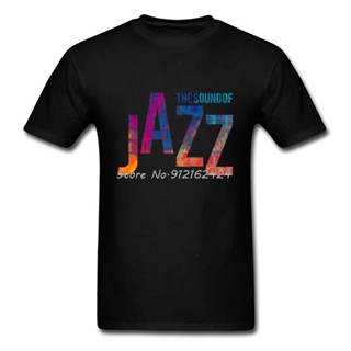 เสื้อผ้าผชผู้ชาย &amp;#39; s เสื้อยืด คอกลม พิมพ์ลายวงร็อค The Sound Of Jazz สีขาว สําหรับผู้ชาย BYTE ONQDS-5XL