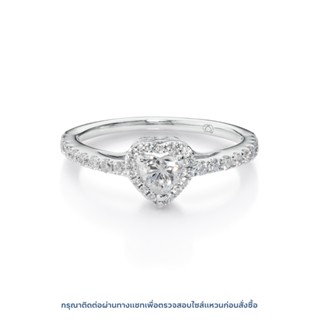 แหวนเพชร Classic Heart Halo Ring (RC051HD)