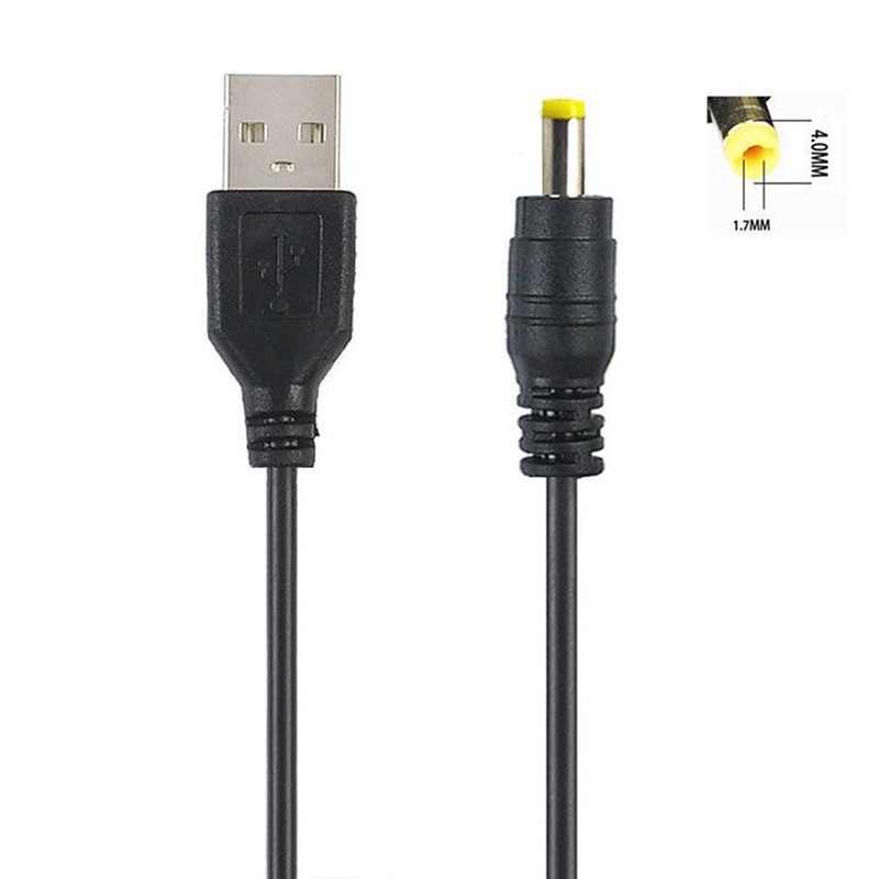 สายชาร์จ 5V DC ตัวผู้ USB to แจค 4.0*1.7 มม. สําหรับ MP3 MP4 (สินค้าพร้อมจัดส่ง)