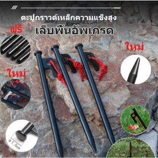 สมอบกเหล็ก10mm เชือกผูกเต๊นท์ เชือกทาร์ป สมอบกยาว30cm สมอบกยาว40cm สมอบกสีดำ สมอกางเต็นท์ สมอเหล็ก สมอตั้งแค้มป์