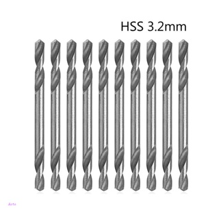 Aoto ชุดเครื่องมือสว่านเกลียว HSS สองด้าน 3.2 มม. 10 ชิ้น