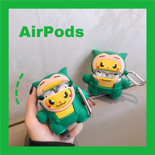 เคสหูฟังบลูทูธไร้สาย ซิลิโคนนิ่ม ลายปิกาจู โปเกม่อน สําหรับ Apple Airpods Pro 2 Case 3 1