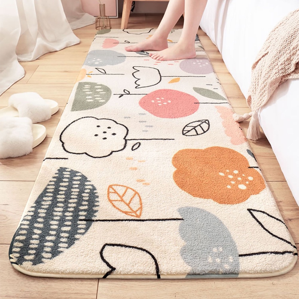 พรมยาว ขนนุ่ม ขนาด40*120cm กันลื่น ลายน่ารักมินิมอล พรมปูพื้นห้อง แต่งบ้าน - รูปที่ 4