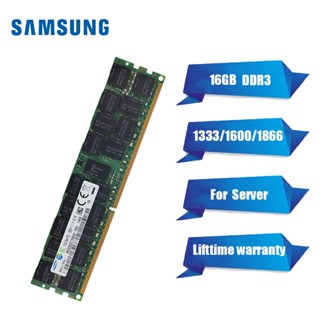 หน่วยความจําลงทะเบียน สําหรับ Samsung 16GB DDR3 1333 1600 1866 MHz ECC