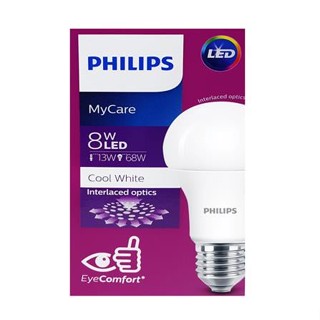 หลอด LED PHILIPS A60 8 วัตต์ COOLWHITE E27