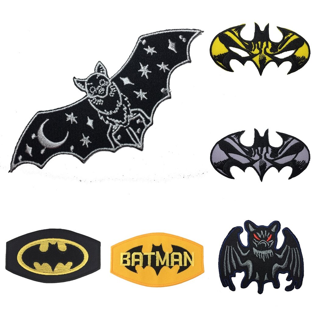 ค้างคาว Batman ตัวรีดติดเสื้อ อาร์มรีด อาร์มปัก ตกแต่งเสื้อผ้า หมวก กระเป๋า แจ๊คเก็ตยีนส์ Cute Creature Embroidered I... - รูปที่ 4