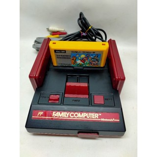 Famicom  Costom สีดำ จอยแบบโทโบ ระบบ AV ชุดไฟ220พร้อมตลับมารีโอ้แท้