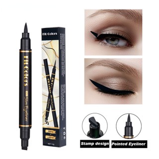 Evpct 7 Color 2 In 1 Long Lasting Eyeliner Stamp Pencil Waterproof Makeup Liquid Eye Liner Pen Sexy Charming Cosmetics