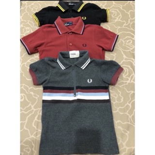 เสื้อ Fred Perry เด็ก ของแท้ สภาพใหม่ เหมา 3 ตัว