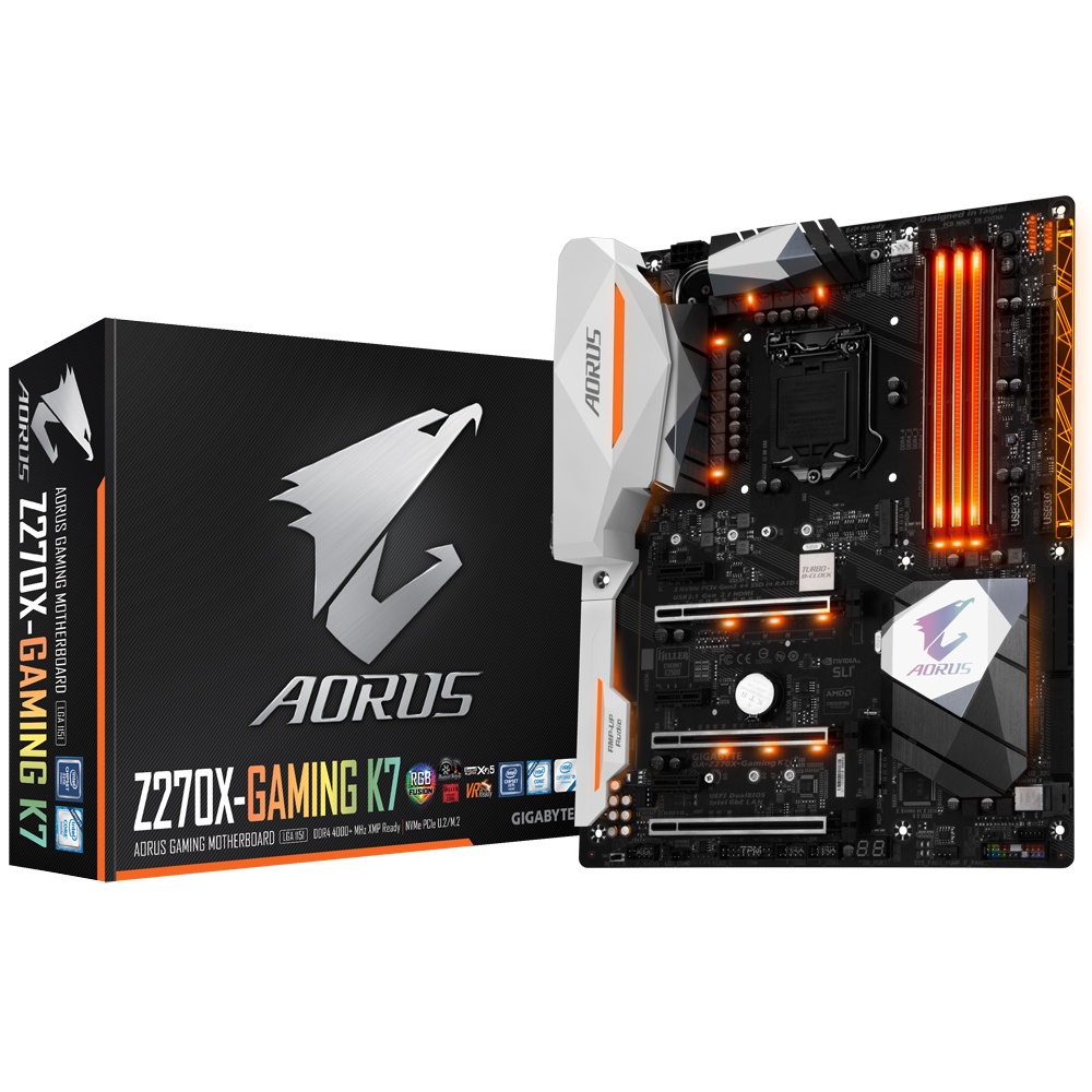 MAINBOARD (เมนบอร์ด) 1151 AORUS Z270 GAMING K7 RGB ตัวท็อป พร้อมส่ง