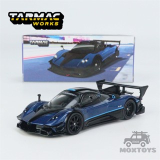 โมเดลรถยนต์ Tarmac Works 1:64 Pagani Zonda Revolucion Blue Metallic Diecast ของเล่นสําหรับเด็ก