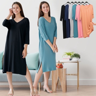 Cherilon Tencel Nightwear Casualwear Outerwear เชอรีล่อน ชุดกระโปรง ชุดนอน กระโปรง ชุดอยู่บ้าน ชุดลำลอง ผ้านุ่มลื่น เย็นสบาย ไม่ยับง่าย ONIC-EWTC02