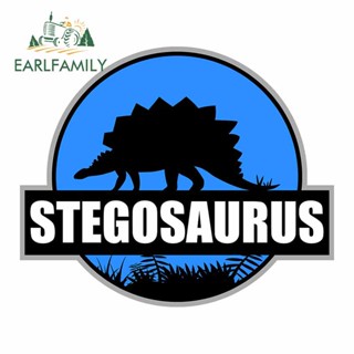 Earlfamily สติกเกอร์ ลาย Stegosaurus At Night กันน้ํา กันรอยขีดข่วน สําหรับติดตกแต่งรถยนต์ 13 ซม. x 11 ซม.