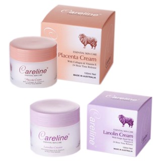 ครีมรกแกะ นำเข้าจากออสเตรเลีย สูตร 3in1 Careline Placenta Cream with Collagen &amp; Vitamin E  ขนาด 100ml