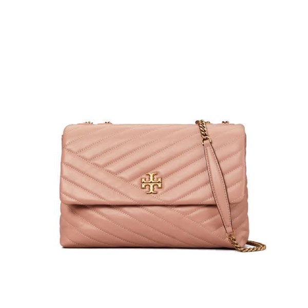 Tory Burch Kira Chevron SHOULDER BAG ขนาด 11“ #meadow sweet