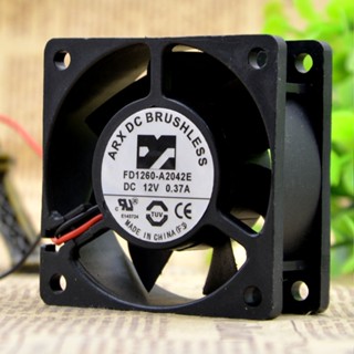 พัดลมระบายความร้อน SZ ARX FD1260-A2042E 12V 0.37A 6025 6 ซม. 2 สาย