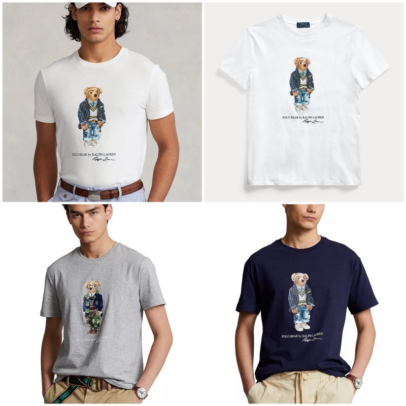 [Men size] เสื้อยืด Polo Ralph lauren Bear T-Shirts ของแท้100%