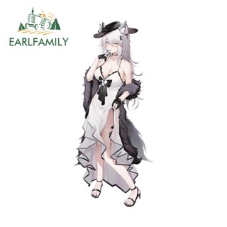 Earlfamily สติกเกอร์ไวนิล รูปหูแมว กราฟฟิค 13 ซม. x 5.6 ซม. แนวตลก สร้างสรรค์ สําหรับติดตกแต่งรถยนต์