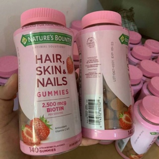 วิตามิน Natures Bounty Hair Skin &amp; Nails Gummies 140เม็ด