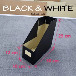 Smith Black&White Collectionn สีดำ และ สีขาวกล่องใส่เอกสารพับได้ 1 ช่อง กล่องกระดาษลูกฟูก