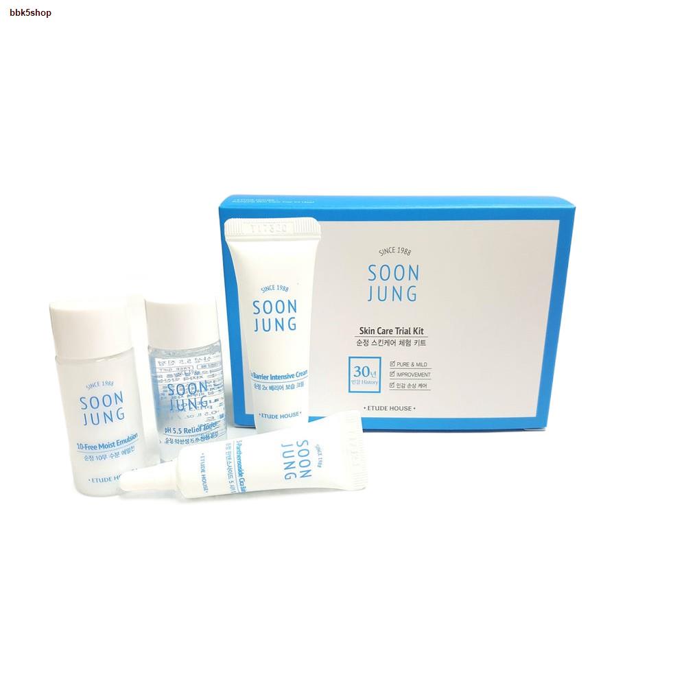 จัดส่งทันที♚(พร้อมส่ง) Etude House Soon Jung Skin Care Trial Kit (4 Items)