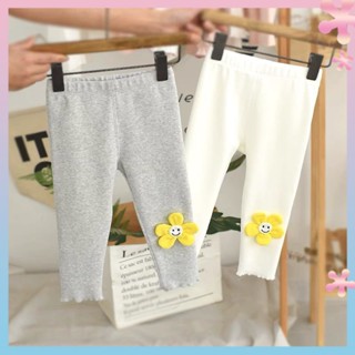 Girls leggings outer wear spring clothes 2022 new spring and autumn childrens trousers womens slim fit western style pure cotton baby pants