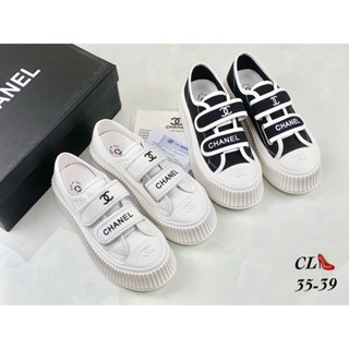 พร้อมส่งรองเท้าผ้าใบ CHANEL SNEAKERS SHOES  งานเกรด Hi-End พร้อมกล่องอุปกรณ์ครบเซต