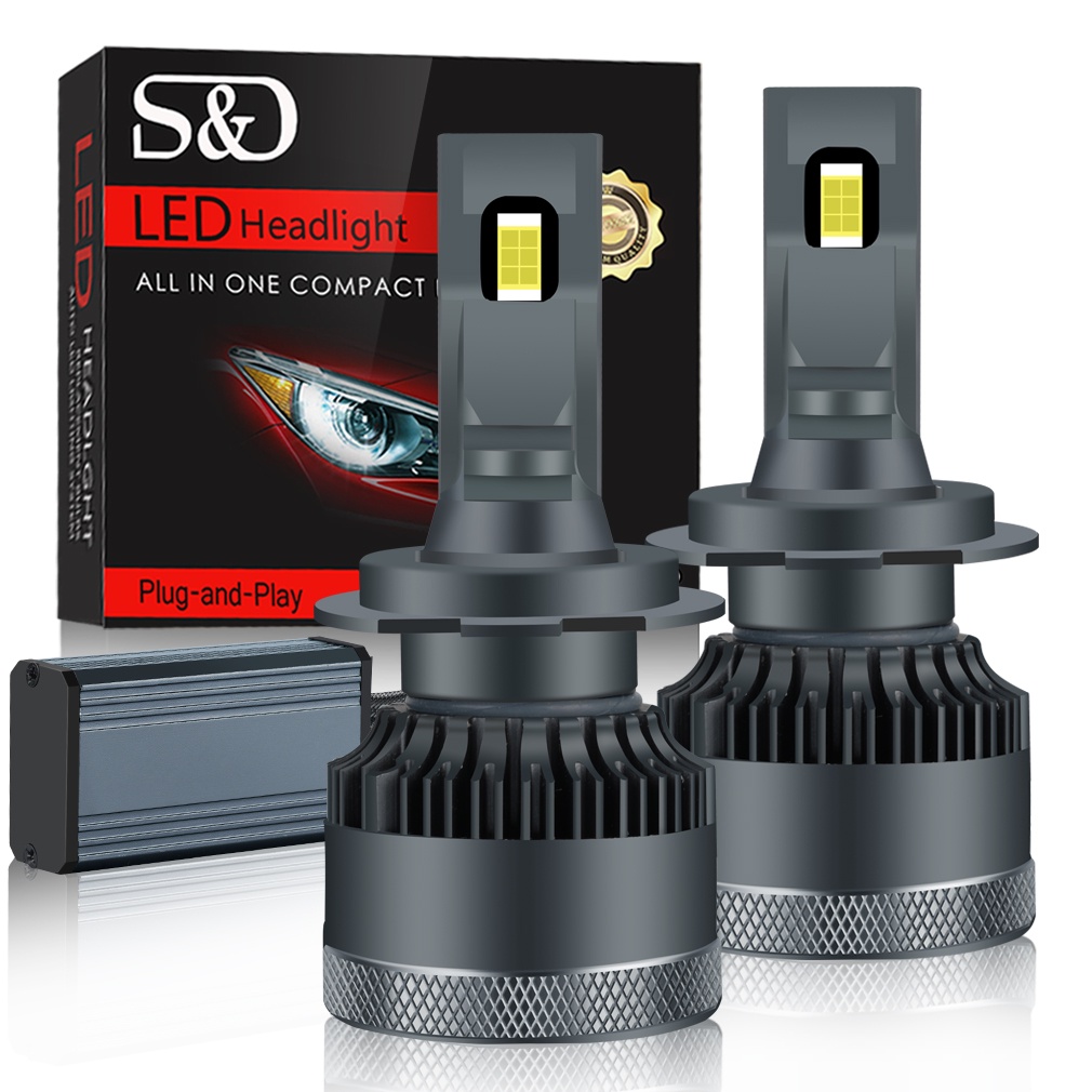 S&D ไฟหน้ารถยนต์ led H11 อุปกรณ์อิเล็กทรอนิกส์  9005 HB3 หลอดไฟหน้ารถยนต์ LED H11 9006 HB4 H7 H1 H4 