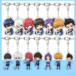 Best Blue Lock Keychain Anime Keyring Acrylic Cute Bag Pendant Cartoon Chigiri Hyoma Isagi Yoichi Key Chain Gift Well