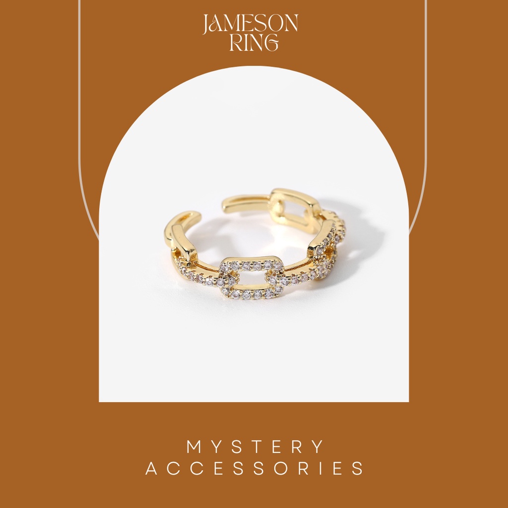 [3.3 ลดสูงสุด 200.- โค้ด R6D984]MA633: Jameson Ring | Mystery Accessories แหวน แหวนแฟชั่น แหวนปรับได