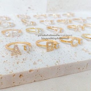 alphabet ring tinari 1 แหวน แหวนตัวอักษร แหวนชื่อ ของขวัญ