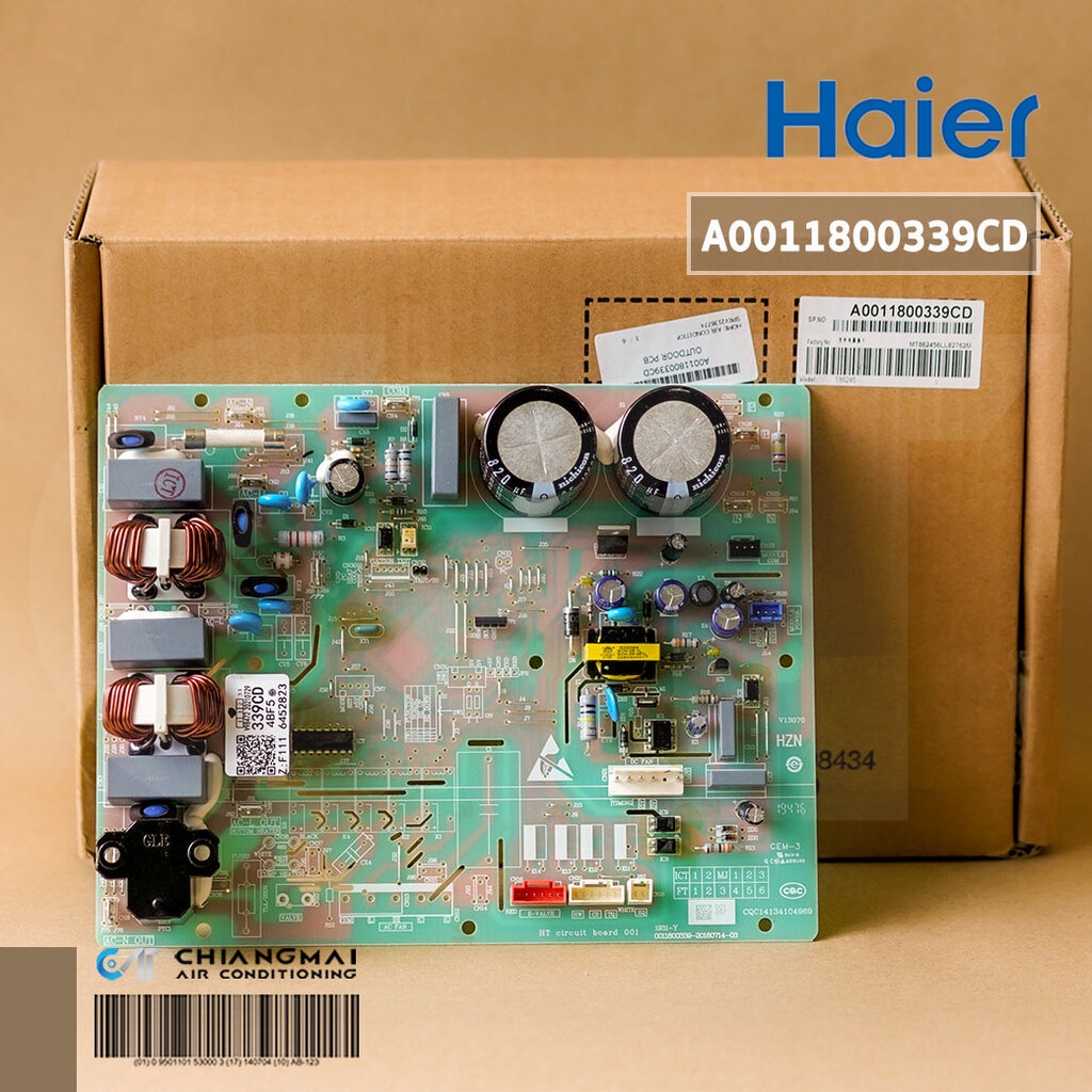 A0011800339CD แผงวงจรแอร์ Haier แผงบอร์ดแอร์ไฮเออร์ แผงบอร์ดคอยล์ร้อน รุ่น HSU-24VNQ03TC อะไหล่แอร์ 