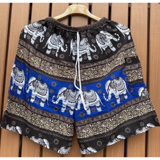 กางเกงขาสั้น กางเกงลายช้าง ชาย/หญิง Elephant pants Thai pants Shorts Short Pant Elephant pant