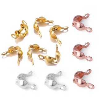 TD109 ตัวเก็บปลายสร้อยสแตนเลสชุบทอง 18 k 10 ชิ้น/เซ็ต