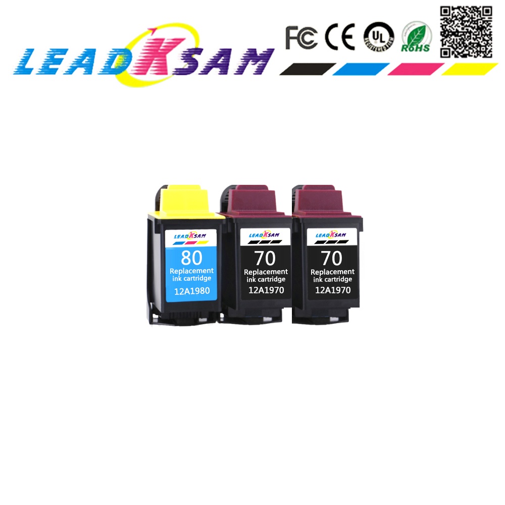 Ink Cartridge compatible for Lexmark 70 12A1970 12A1980 CJ3200 5000 5700 7000 Z11 Z31 Z42 Z43 Z45 Z51 Z52 Z53 X73 X83 X #5